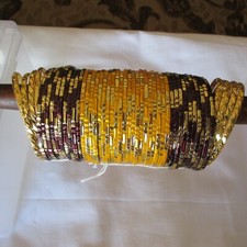BANDO de Pulseira ESPETACULAR PARA Sari VESTIDO SAIA ROUPA Pulseiras Incríveis 2,5" comprar usado  Enviando para Brazil