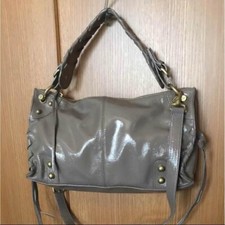 Bolsa de mão A.I.P bolsa de ombro bolsa 2 vias em cinza com bolsa de pó nova sem etiquetas comprar usado  Enviando para Brazil