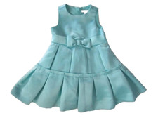 Vestido de cetim plissado azul Tiffany Janie and Jack High Tea Holiday 12 18 M novo sem etiquetas comprar usado  Enviando para Brazil