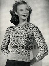 Vintage knitting pattern for sale  WIDNES