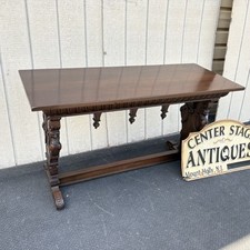carved solid table for sale  Mount Holly