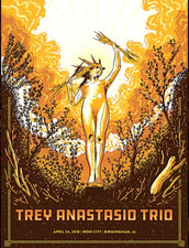 RARO PÔSTER TREY ANASTASIO TRIO Birmingham AL 2018 IMPRESSO ASSINADO #/250 TAB NSTOCK comprar usado  Enviando para Brazil