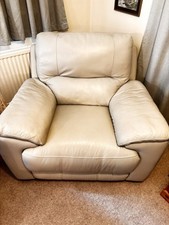 Real leather rocker for sale  MARLBOROUGH