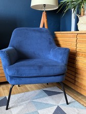 Blue velvet bucket for sale  SHEFFIELD