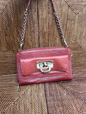 Dkny red leather for sale  HAMPTON
