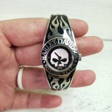 Bulova Harley Davidson relógio feminino Willie G Skull & Flames aço inoxidável 76L190 comprar usado  Enviando para Brazil