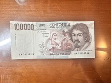 Banconota lire 100000 usato  Rivoli