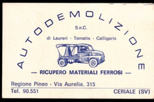 Biglietto visita anni usato  Albenga