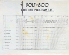 Preload program list for sale  Tallahassee