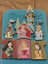 Quebra-cabeça Disney Princess Castle Mulan Ariel Belle Tiana Disney conjunto de reforço de 7 pinos comprar usado  Enviando para Brazil