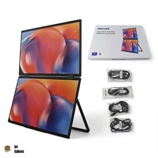 Monitor portátil duplo ARWOEIS 15,6" FHD 1080p com entrada dupla tipo C e HDMI mini comprar usado  Enviando para Brazil