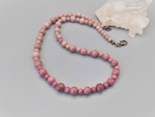 Collier rhodonite rose d'occasion  Saint-Maixent-l'École