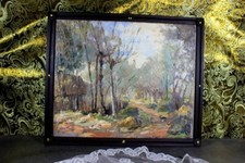 Pintura al Óleo , Pintura sobre Lienzo, Paisaje, Obra Enmarcada, Pintura Origina comprar usado  Enviando para Brazil