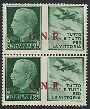 Rsi 1943 25c.coppia usato  Italia