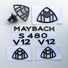 Conjunto preto brilhante S480 Maybach para-lama dianteiro emblema traseiro para Mercedes Benz, usado comprar usado  Enviando para Brazil
