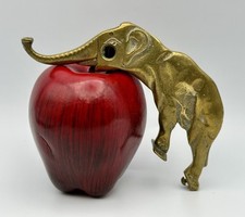 Cortador de charuto antigo em forma de elefante de latão - 6" - Feito para anexar à base - Raro comprar usado  Enviando para Brazil