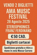 Biglietti ama music usato  Montignoso