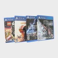 Usado, Pacote PS4 Star Wars 4x: Battlefront II, Fallen Order, Squadrons, LEGO Skywalker comprar usado  Enviando para Brazil