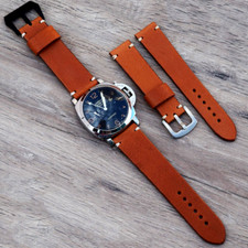 Bracelet de montre en cuir marron strape en cuir 18-26 mm watch Band comprar usado  Enviando para Brazil