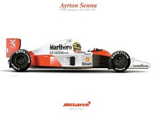 Ayrton senna illustration for sale  WORCESTER