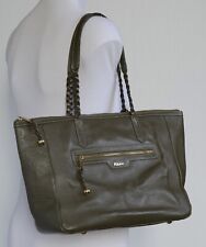 Olive green leather for sale  EDINBURGH