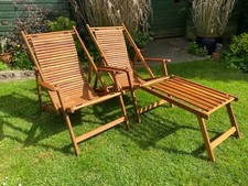 Pair vintage hardwood for sale  MAIDENHEAD