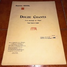 Maurice ravel douze usato  Italia