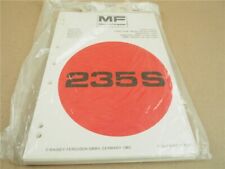 Original Massey Ferguson MF 235S Ersatzteilliste 1980 Parts List Pieces Rechange comprar usado  Enviando para Brazil