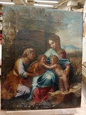 Peinture ancienne huile d'occasion  Saint-Vallier