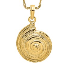 Colar concha troca ouro amarelo sólido 14k comprar usado  Enviando para Brazil