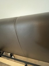 dark leather king bed for sale  BECKENHAM