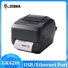 Zebra GK420t Thermal Barcode Label Printer USB Ethernet Port GK42-102510 102210 comprar usado  Enviando para Brazil
