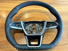 Volante Audi fundo plano S-Line A6 S6 RS6 C8 A7 S7 A8 S8 E-tron genuíno, usado comprar usado  Enviando para Brazil