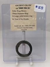 Usado, Anel celta antigo dinheiro 1000-500 aC 30 mm Time of The Druids #58A7 comprar usado Usado, Anel celta antigo dinheiro 1000-500 aC 30 mm Time of The Druids #58A7 comprar usado  Enviando para Brazil
