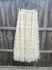 Cream tulle maxi for sale  MANCHESTER