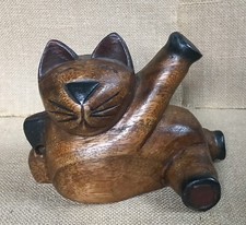 Wood cat figure for sale  Newark