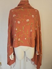 Pashmina embroidered cashmere for sale  SWANSEA