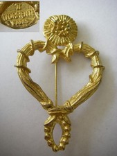 63x40mm broche doré d'occasion  Marans