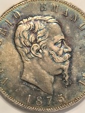 V.e.ii lire 1875 usato  Caserta