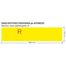 Targa provvisoria ripetitrice usato  Roma