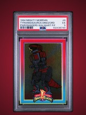 Usado, 1994 Mighty Morphin Power Rangers 8 Tyrannosaurus Dinozord Power Foil PSA 5 comprar usado  Enviando para Brazil