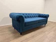 Chesterfield velvet seater for sale  BOSTON