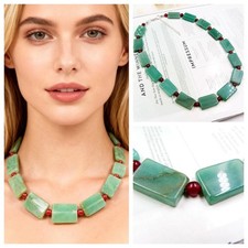 Aventurin rubin halskette gebraucht kaufen  Berlin