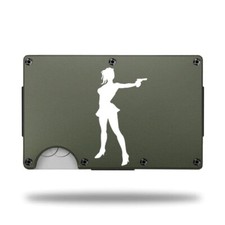 Carteira Gravada a Laser Personalizada - PINUP SCHOOL GIRL GUN - ÓTIMA CARTEIRA DE PRESENTE comprar usado  Enviando para Brazil