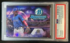 2024 Bowman Sebastian Walcott Origin of Greatness #6/10 Rangers PSA 10 comprar usado  Enviando para Brazil