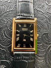 Relógio de pulso masculino quartzo fino vintage Seiko mostrador preto raro comprar usado  Enviando para Brazil