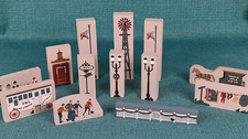 Wooden village blocks for sale  Ocala
