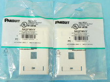 Panduit NK2FWHY NetKey Placa frontal Etiqueta Bolsillo 2 puertos Blanco - CANTIDAD DE 2 segunda mano  Embacar hacia Mexico