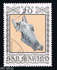 San marino francobollo usato  Prad am Stilfserjoch