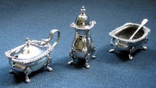 silver plated cruet set for sale  STEYNING